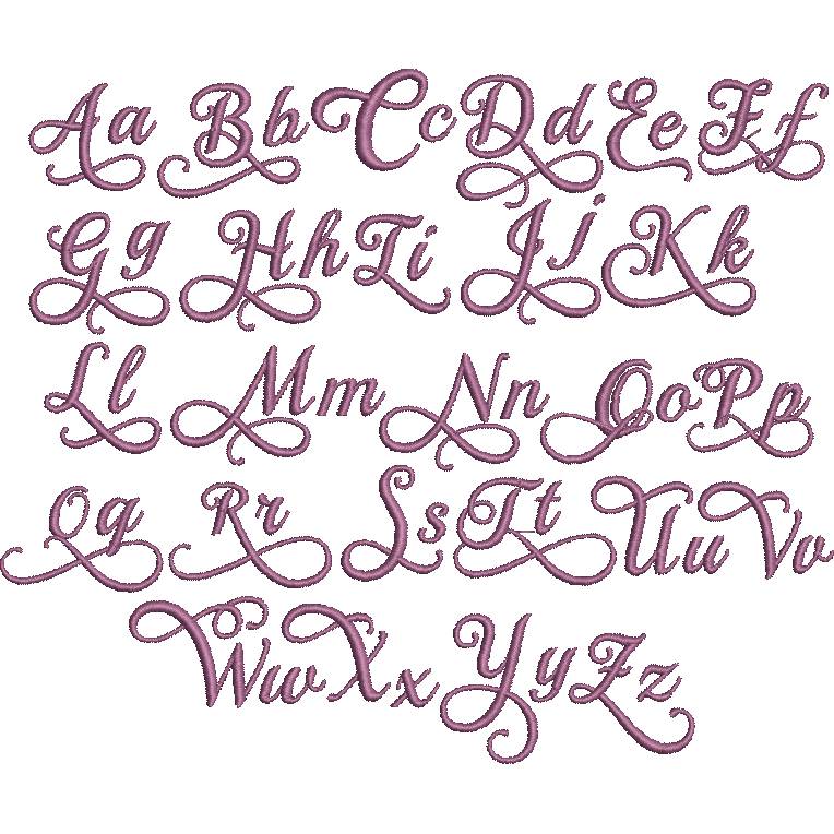 Stickdatei Schrift " ABC Buchstaben Zahlen " Set 475 Schönschrift Bild 5