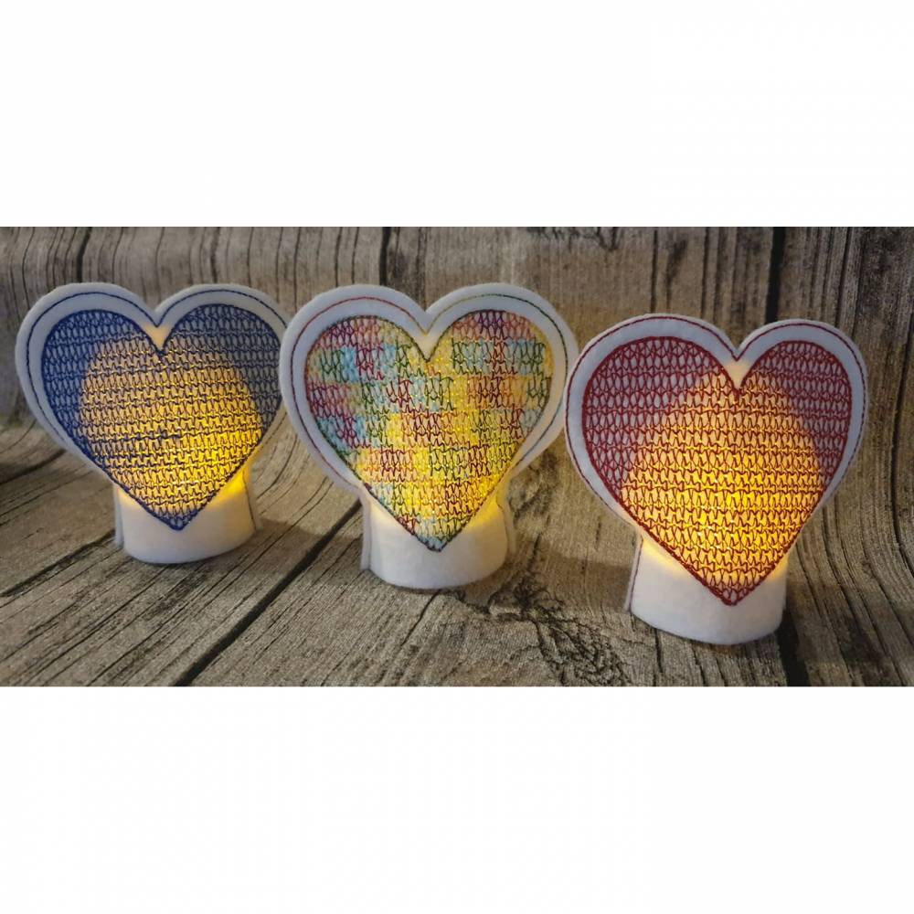 Teelichtcover Herz ITH Stickdatei 10x10 Bild 1
