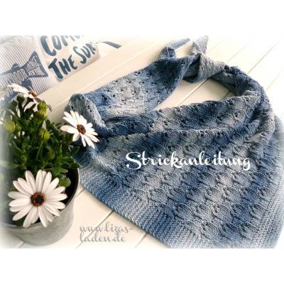 Strickanleitung Lizas Tuch Sommerwellen