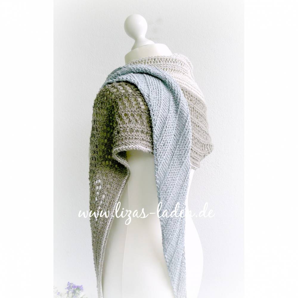 Strickanleitung Lizas Tuch Kieselsteine Bild 5