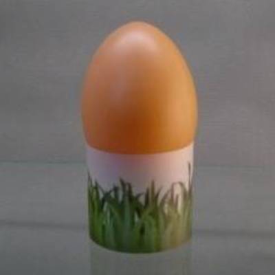 Eierbecher 4 Stück im Set Ostern - Ei im Gras