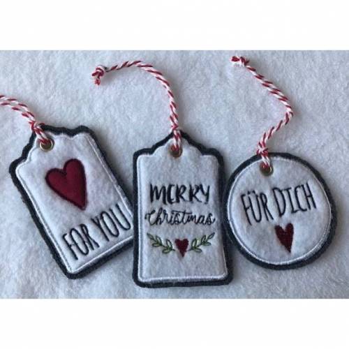 Geschenkanhänger - Weihnachten - 3er Set