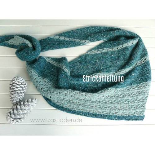 Strickanleitung Lizas Tuch Smoky Tweed