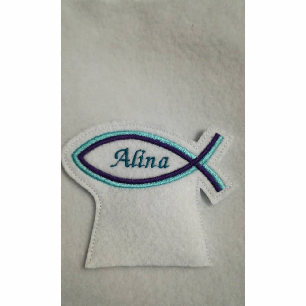 Teelichtcover Fisch Stickdatei ITH 10x10 Bild 2