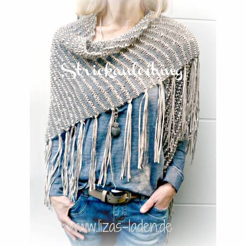 Strickanleitung für Lizas Fransentuch