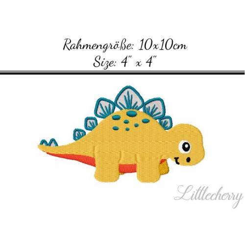 Stickdatei "Stegosaurus" 10x10