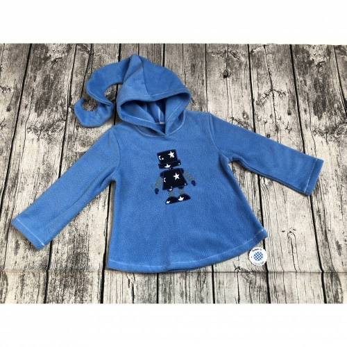 toller Fleecepulli / Pulli gr.110/116 Roboter blau