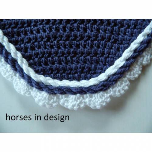 Fliegenhaube - Gr. WB - lila weiß