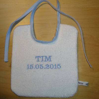 Lätzchen für's Baby individualisiert, Geschenk zur Geburt, Taufe