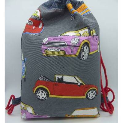 Rucksack 'kleiner Engländer', Jeansupcycling, Unikat hessmade