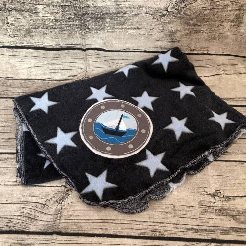 Babydecke Kuscheldecke maritimes Sterne Boot