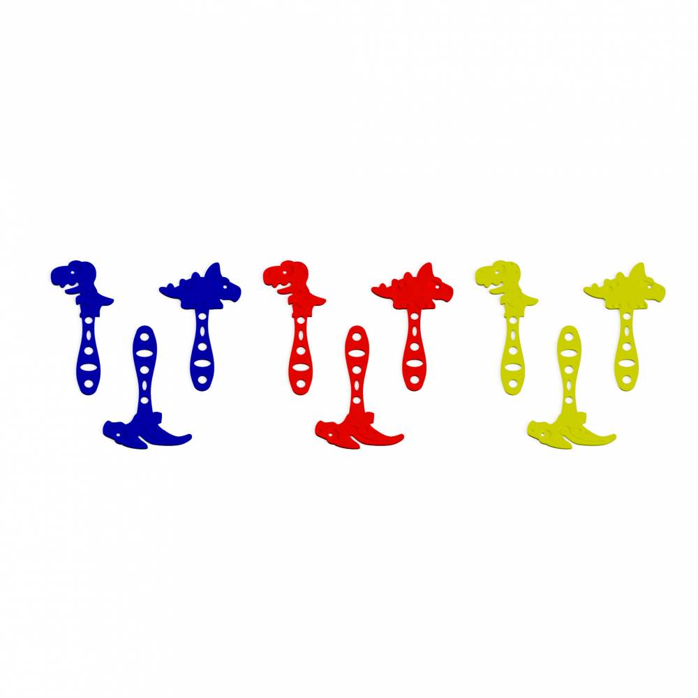 9er Set Dinosaurier Joghurt-Selbstmacheis-Stäbchen Eissticks Dinos bunt Eis Sticks Eisstäbchen ideal für Kinder-Geburtstage DIY eis am Stiel aus Bio-Kunststoff Made in Germany Bild 5