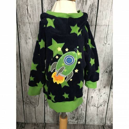 Danai Kuschelpulli Hoodie gr.74/80/86 *Rakete*