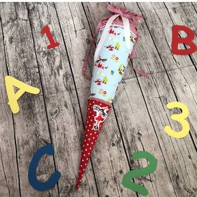 zauberhafte Schultüte Milli Reh Rot 70cm 