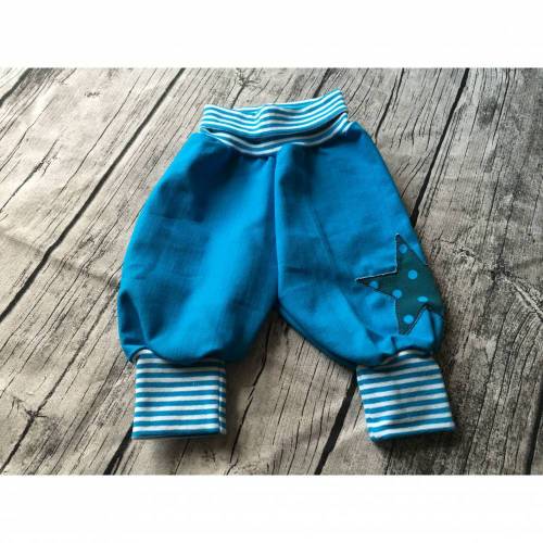 Babyhose Jeans gr.56 ~ Sterne ~ Hose Türkis