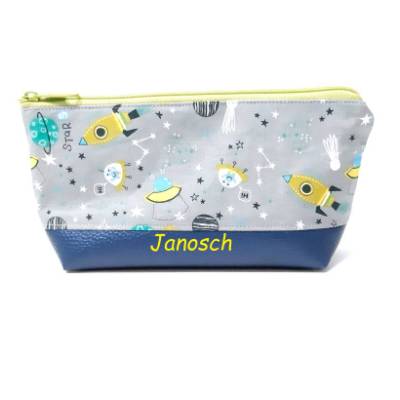 Federmäppchen personalisierbar mit Weltraum Motiven – Schlampermäppchen