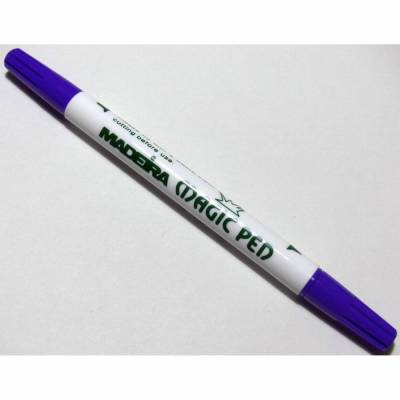 Markierstift  "  MADEIRA Magic Pen  "  für feine und dicke Striche - farbselbstauflösend