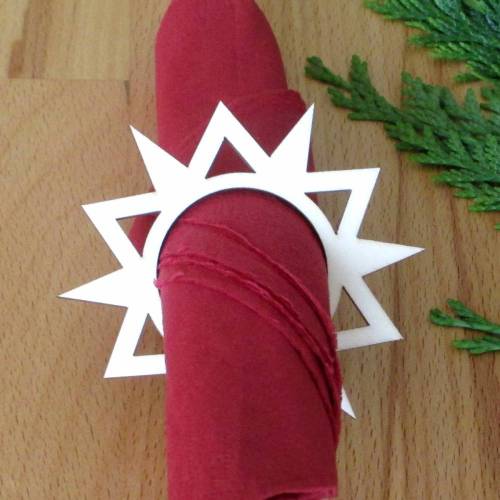 Holz-Serviettenring Stern Tristan