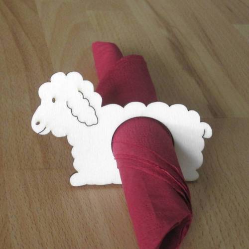 Serviettenring Schaf Traudl aus Holz