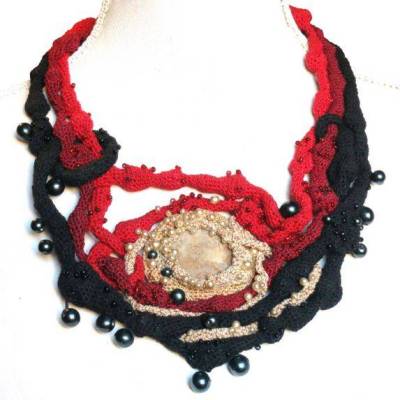 Collier "Sonnenuntergang am Meer"