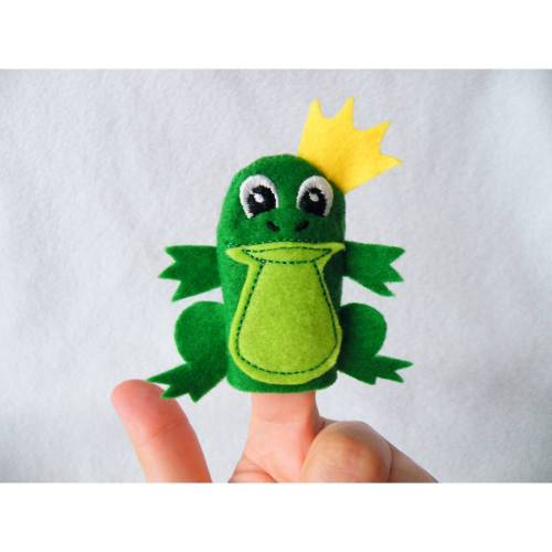 Fingerpuppe Froschkönig