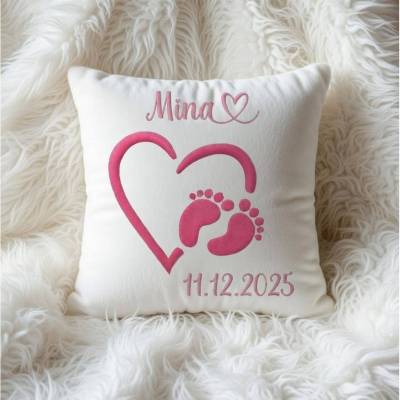 Stickdatei Stickmuster Babyfüsse im Herz ; Baby Füsse 406