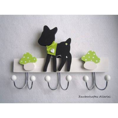 Kindergarderobe Hakenleiste Reh grün