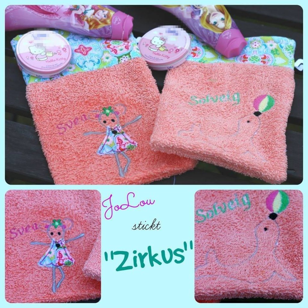Digitale Stickserie Janeas World Zirkus 10x10 - 13x18 cm (4x4 - 5x7") Stickrahmen Bild 7