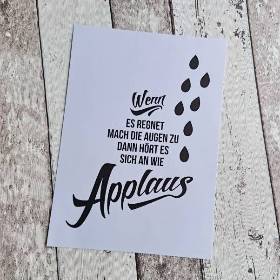 LAST CHANCE! Bild, Poster, Druck, Kunstdruck "Applaus" aus der Manufaktur Karla