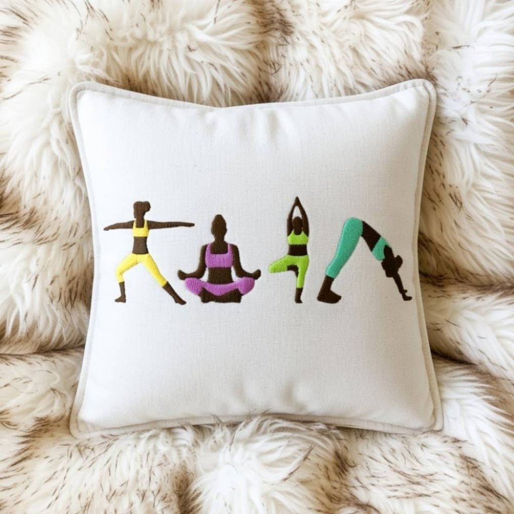 Stickdatei Yoga Embroidery Design – Set für 10x10 & 13x18 Rahmen | Maschinenstickerei Bild 2
