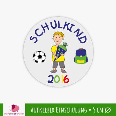 15 Aufkleber | Schulkind - Junge mit Schultüte | Schulanfang, Aufkleber zur Einschulung mit Zuckertüte