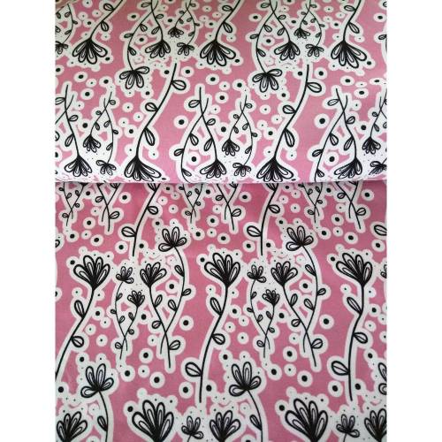 Bio-Jersey, Stretchjersey Sommarlov-Blomma, Baumwolljersey