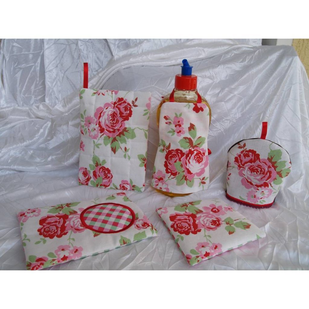 Stickdatei Küche Set – Spülschürze, Topflappen, Eierwärmer, Mug Rug ITH – Sofort Download Bild 5