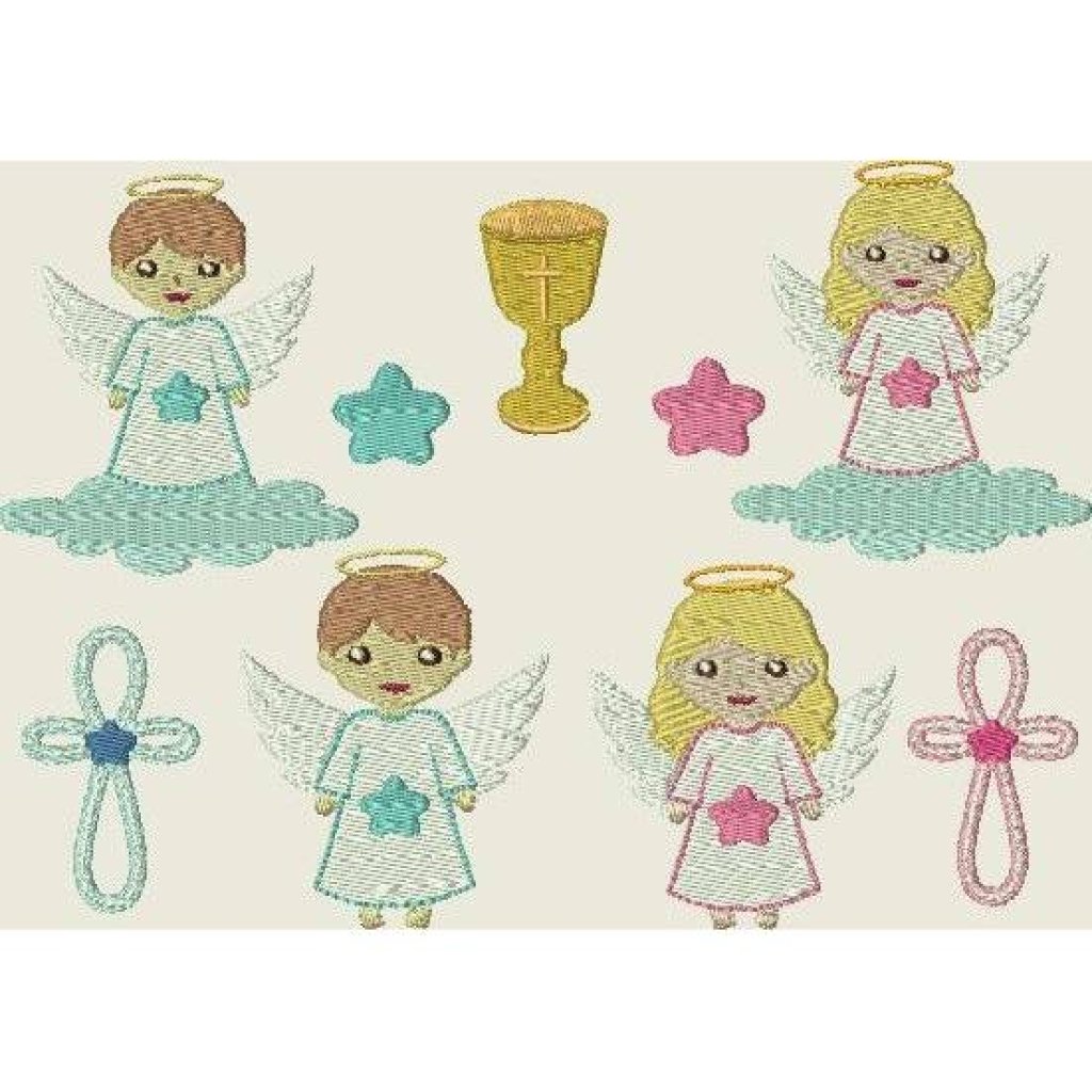 Stickdatei Kleine Engel * Little Angel 173 Maschinenstickerei Bild 1