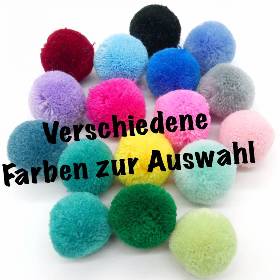 Bommeln Pompons, 30 mm, 5 Stück