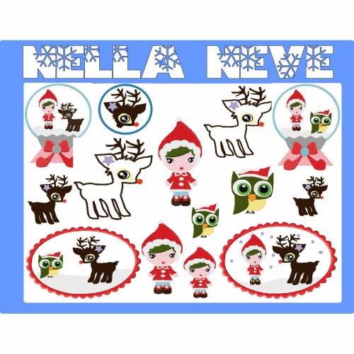 Stickdatei Nella Neve xxl 13x18