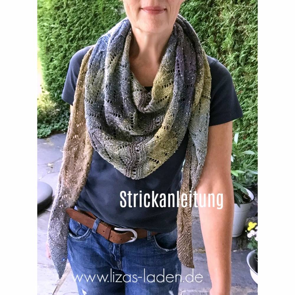 Strickanleitung Lizas Tuch Steinküste Bild 1