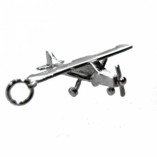 Cessna Flugzeug Anhänger Silber 925 Flieger Modellbau Fliegen Silberanhänger