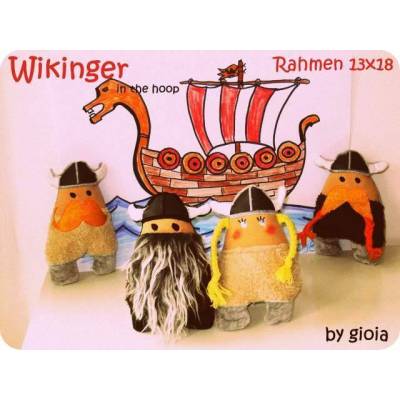 ITH Stickdatei wikinger 13x18