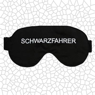 Witzige Schlafbrille für Männer – Schlafmaske Schwarzfahrer, Reiseutensil & Geschenk