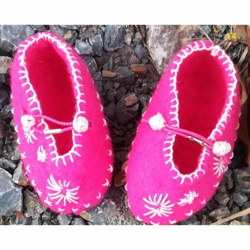 Babyschuhe Filzschuhe 6 - 12 Monate, Gr. 17/18