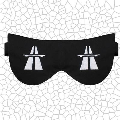 Lustige Schlafmaske Autobahn – Schlafbrille für entspannte Autofahrer & Beifahrer Geschenk