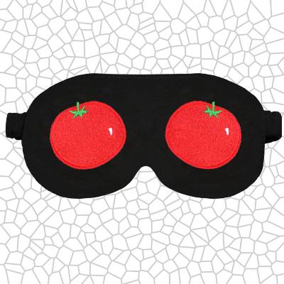 Tomaten Schlafbrille – Lustige Schlafmaske aus Baumwolle für Reisen & Zuhause