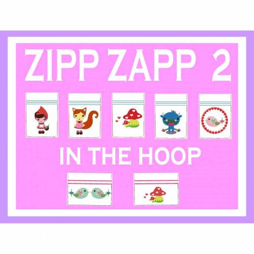 ITH Stickdatei ZIPPZAPP 2    13x18