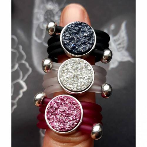 Wickelring mit Polaris Goldstein Cabochon