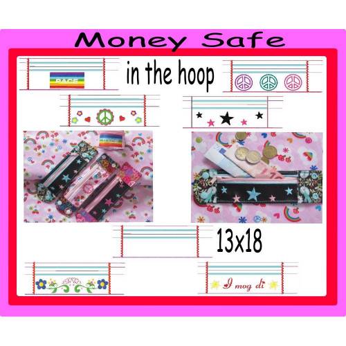 ITH Stickdatei Money safe   13x18
