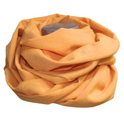 Sommer Damen Loopschal Mischgewebe Viskose Leinen Orange