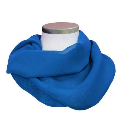 Loopschal Viskose Georgette Blau