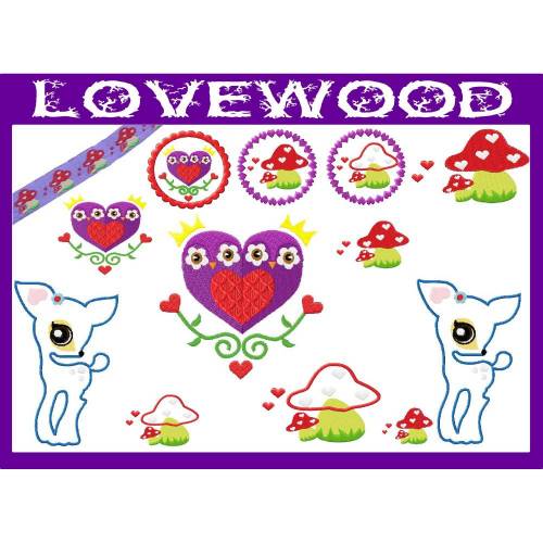 Stickdatei Lovewood   13x18