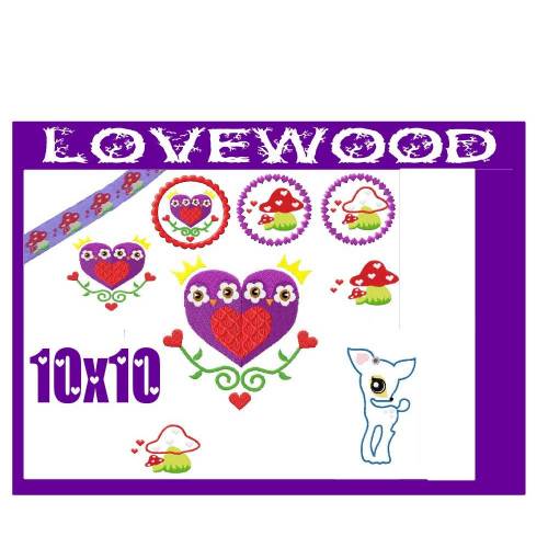 Stickdatei Lovewood 10x10
